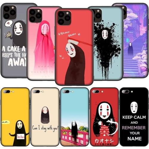 Lavaza K53 Ghibli Miyazaki No Face Silicone Soft Case for iPhone 12 Mini 11 Pro XS Max XR X 8 7 6 6S Plus 5 5S SE 2020