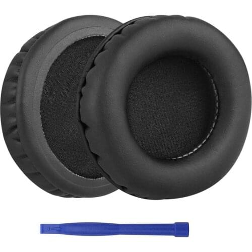 QuickFit Protein Leather Replacement Ear Cushion Cups Cover Pads Earpads Repair Parts for Audio-Technica ATH-WS33X Headphones