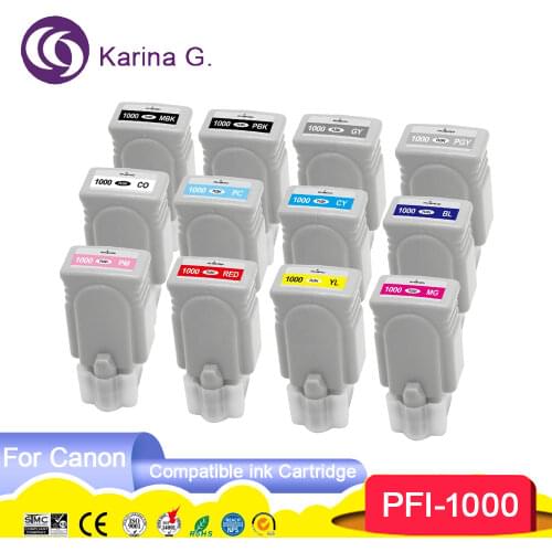 Compatible ink cartridge for PFI1000 PFI1000 Suit for Canon imagePROGRAF PRO-1000