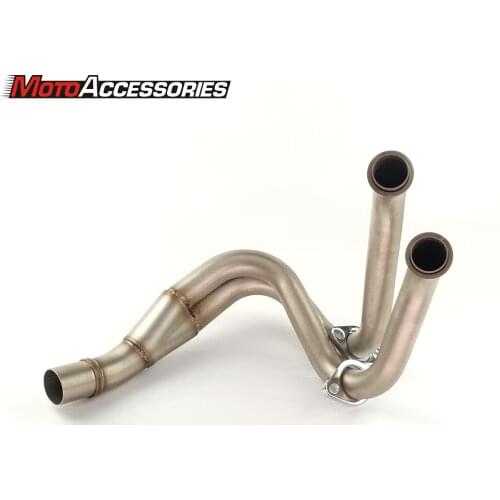 Motorcycle Exhaust Middle Pipe Link Pipe Slip On Section Muffler for KAWASAKI ER6N NINJA650 2009 2010 2011 2015