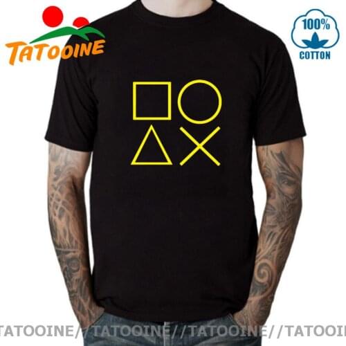 Tatooine Playstation Controller Sign PS1 PS2 PS3 PS4 PS5 Cool Game Creative Mens Men T Shirt TshirT New Casual T-shirt Tee Shirt