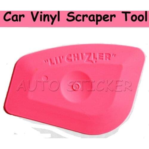 1PCS Pink Multilateral squeegee Window Film Installation Tint Scraper 7.5*5.5cm For Car Carbon Fiber Vinyl Wrapping