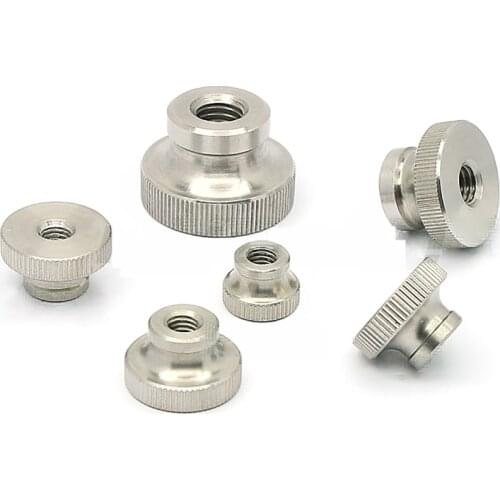 2-5Pcs M2 M2.5 M3 M4 M5 M6 Stainless Steel GB806 step High Head Knurled Thumb Nut blind hole nuts Advertising decorative nail