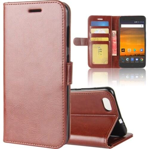 Brand gligle leather wallet case for ZTE Blade Force N9517 case cover protective shell bags