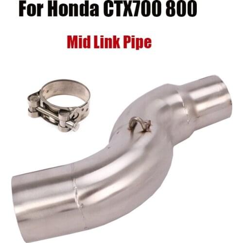 For Honda CTX700 CTX800 Exhaust Connect Link Pipe Escape Slip On Middle Mid Tube Motorcycle Exhaust Pipe 51mm