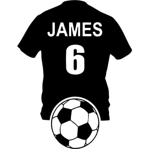 Football Shirt Wall Art Sticker Vinyl Sticker Paper Single-piece Package Modern Cartoon C7011