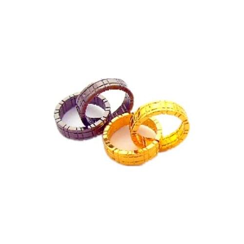 Toy gift himber Metal 2 Colors Easy To Do Tricks Through Rings Magical Props Kids Children Toy Gift Himber Ring Close-up