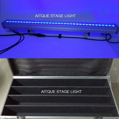 Flight case)Dj equipment led strip 36x3w 3in1 rgb flood light dmx ip65 stage led flightcase dmx led wall washer lights