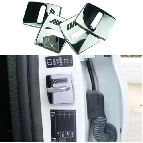 Car Door Lock Cover Buckle For BMW New 1 3 4 5 7 Series X1 X3 X4 X5 X6 F30 F10 F15 F16 F34 Auto Decoration Interior Accessories