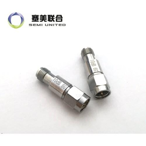 Laser label! SMA fixed attenuator 1/2/3/5/6/10/15/20/30/40/50/60dB; 6G 2W