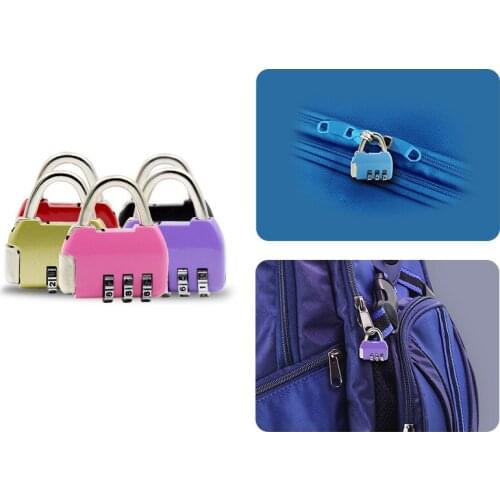 Mini 3 Digit Dial Combination Code Number Lock Padlock For Luggage Zipper Bag Backpack Handbag Suitcase Drawer Cabinet Locks