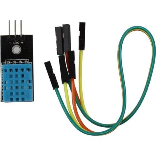 Temperature Humidity Sensor Module DHT11 with 20PIN Male to Female DuPont Jump Wires Cable for Arduino UNO R3 Raspberry pi 3 2
