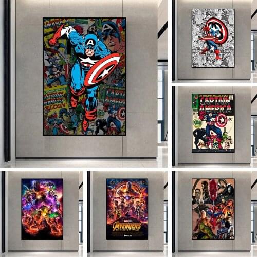 Full Square Round Diamond Painting Mosaic Marvel Superhero Captain America Diamond Embroidery Cross Stitch Kits Home Decor Gift