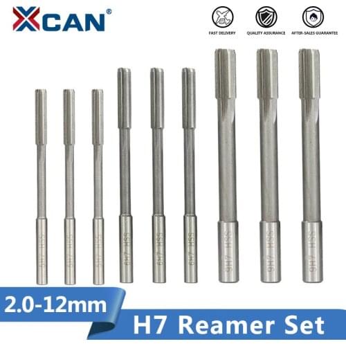 2.0-12mm HSS H7 Machine Reamer Set Straight Shank Milling Reamers Set Chucking Machine Cutter Tool