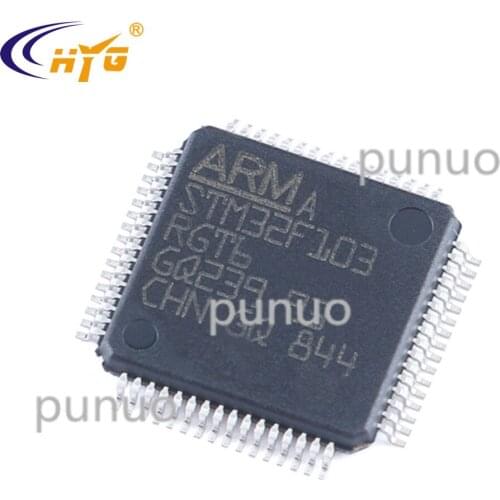 Original Authentic STM32F103RGT6 Encapsulation LQFP64 17 Timers 3 ADCs XL-density Performance Line 1 MB Flash