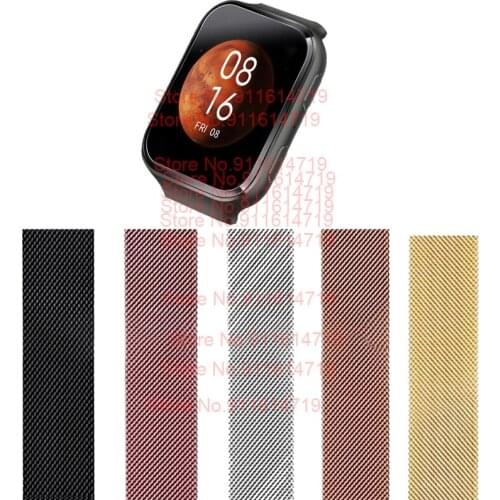 Magnetic Loop Strap For Samsung Galaxy Watch 3 45mm 41mm/Active 2 46mm/42mm Gear S3 Bracelet Huawei GT/2/2e 20mm/22mm Watch Band