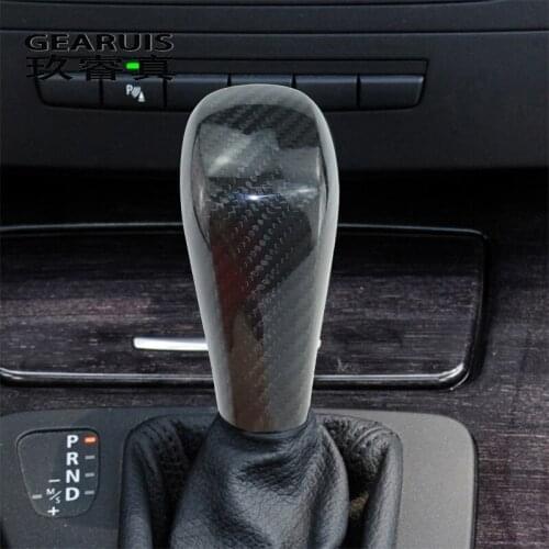 Car Styling For BMW 1 3 series E90 E87 X1 E84 Interior Car Engine Start Stop Button Carbon Fiber Stickers Gear Shift Cover Decor