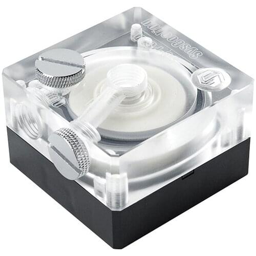 Syscooling 450L/H Brush-less DC 12V 25DB MCU SC-P60A Acylic Water Pump with LED for PC Cooling System