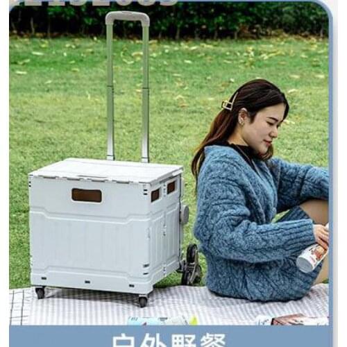 Elderly Grocery Shopping Cart, Small Cart, Climbing Stairs, Portable, Mini Large-capacity Trolley, Household Folding Small Trail