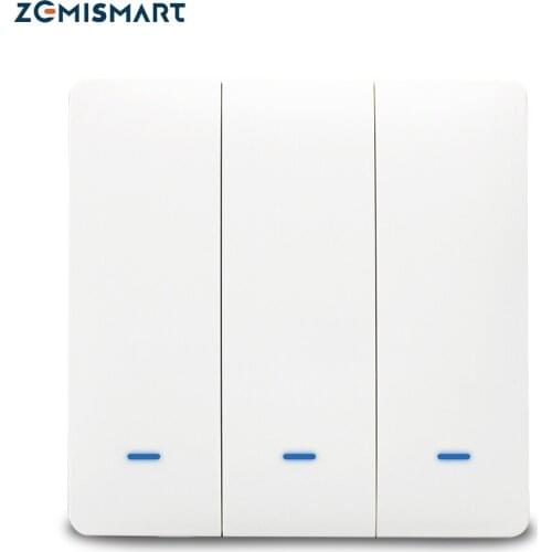 Zemismart Tuya Zigbee 3.0 Light Switch Relay Smart Life App Wall Interruptor Neutral Optional Alexa Google Home Voice Control