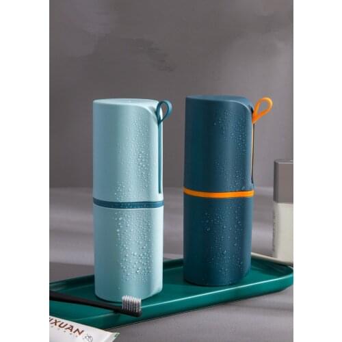 1PC 650ML Toothbrush Storage Box Portable Nordic Style Mouthwash Cup Multi-Purpose Household Wash Storage Set Travel Mug OK 1130