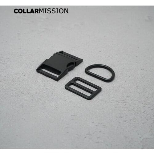 10pcs/lot(metal buckle+Tri-Glid+D ring)for garment luggage backpack cat dog collar DIY accessory 8 Colours 15mm to 30mm 5 sizes