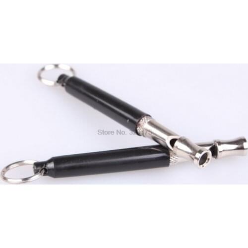 DHL 200pcs Pet Dog Cat Training Obedience Black Whistle Ultrasonic Supersonic Sound Pitch Quiet Trainning Whistles Pets Supplies