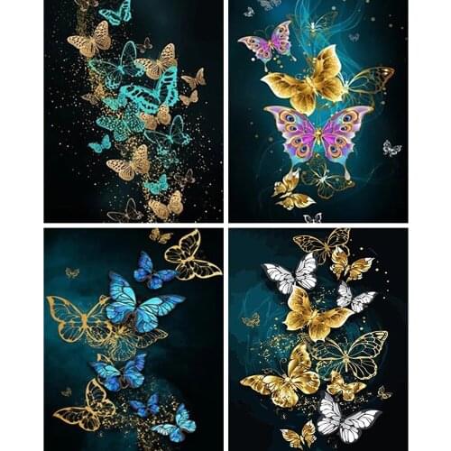 5D DIY Diamond Painting Butterfly Animal Cross Stitch Kits Full Drill Embroidery Mosaic Art Picture of Rhinestones Home Decor