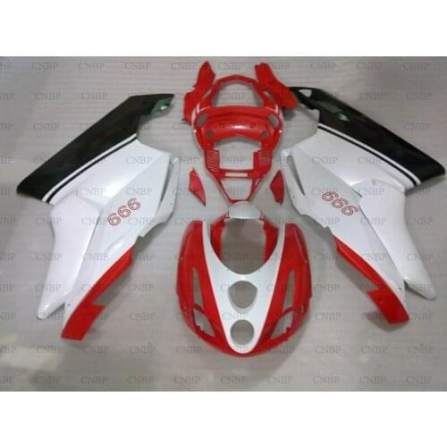 999S 04 Fairings for DUCATI 749 2003 - 2004 White Red Black Fairings 749R 03 Body Kits