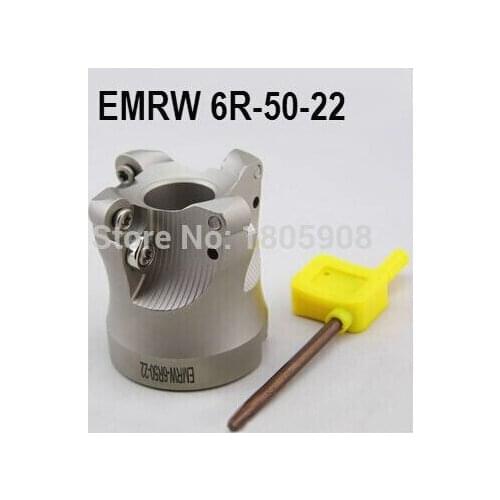 Free Shopping EMRW 6R-50-22 -4T Face End Milling Cutter Indexable Flat Roughing Cutting ,CNC Milling Cutter