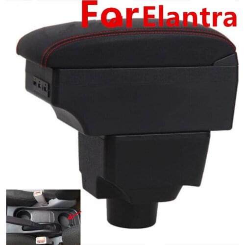 For Hyundai Elantra XD armrest box central Store content Storage box USB interface