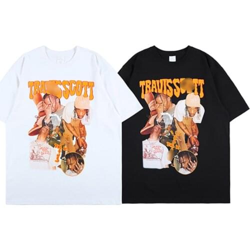 Mens women 1:1 T Shirt Travis Scott Streetwear Hip Hop T-Shirts astroworld CACTUS Short Sleeve CottonT-shirt Casual Harajuku Tee
