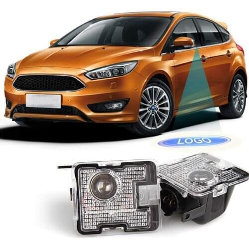 Haoyuehao 2PCS Side mirror puddle welcome light For KUGA FOCUS LED side under mirror Lamp Ghost Shadow Projector Light