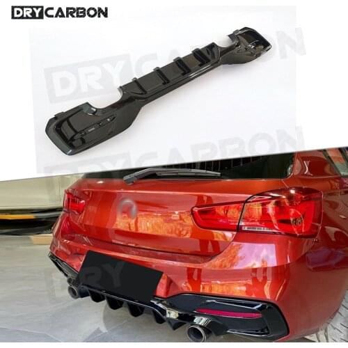 Carbon Fiber Rear Lip Diffuser Spoiler for BMW 1 Series M Sport F20 F21 M135i M140i 2017-2018 Bumper ABS Car Styling