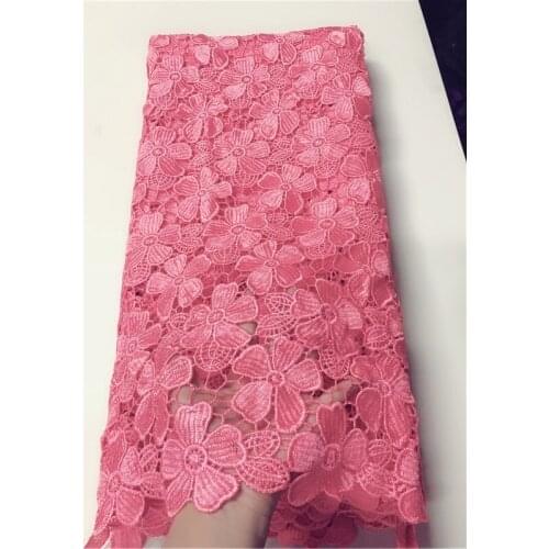Cord lace fabric JRB-52813 African Lace Fabric High Quality Guipure Cord Water Soluble Lace For Festival Dress Sewing dress