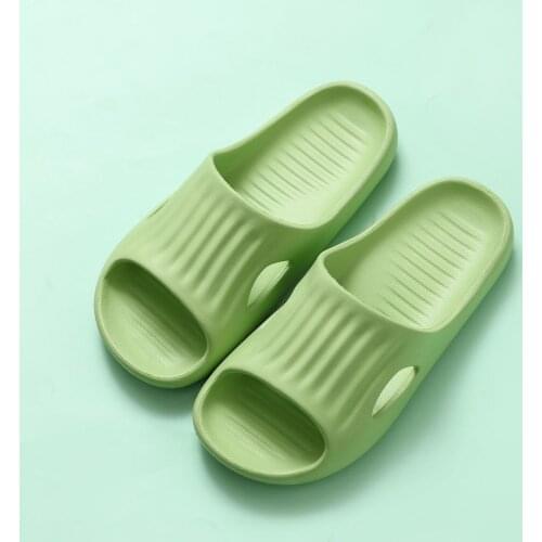Summer Non-slip Eva Soft Sole Slide Sandals Women Slippers Leisure Unisex Men Ladies Indoor Bathroom Flip Flops Anti-slip Shoes