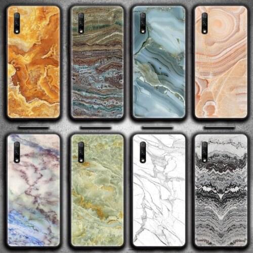 Marble Crack Matte Phone Case for Huawei Honor 30 20 10 9 8 8x 8c v30 Lite view 7A pro