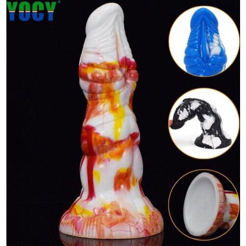 New Fantasy Beast Dildo Animal Anal Plug Huge Ass Sodomy Masturbation Silicone Sex Toy Female G-Spot Vagina Flirting Massager