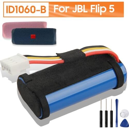 Original Replacement Battery ID1060-B For JBL Flip 5 Flip5 Bluetooth Audio Outdoor Speaker Genuine Rechargable Battery 4800mAh