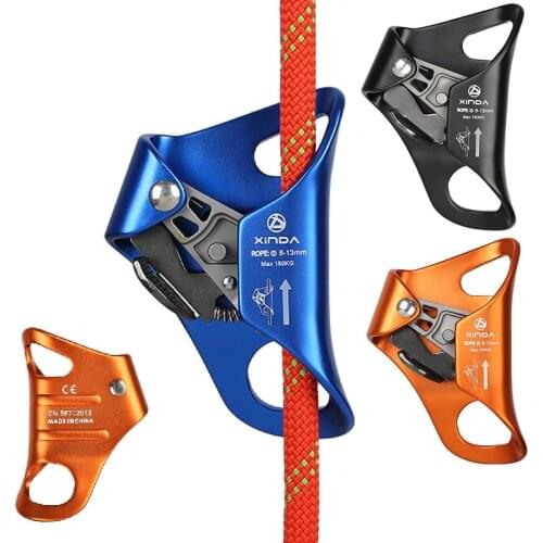 Outdoor Camping Rock Climbing Chest Ascender Safety Rope Ascending Anti Fall Off Survival Vertical Rope Climbing Equipment
