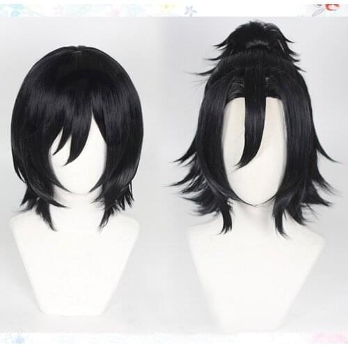 Miyamura Izumi Cosplay Wig Hori-san to Miyamura-kun Horimiya Short Black Synthetic Hair Heat Resistant Free Wig Cap Men Women