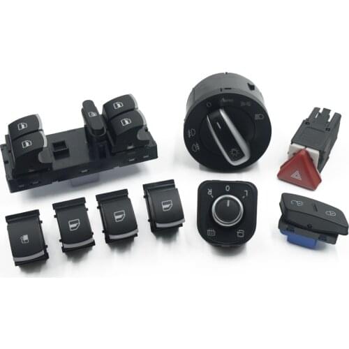 Window headlight mirror fuel tank Control hazard warning lamp switch for VW Jetta Golf MK5 6 Tiguan CC 5ND 959 565A 5K4 959 857