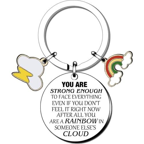Personalized Inspirational Friendship Keyring For Women Man Daughter Sister Friend Keychain Present Birthday Christmas Gifts