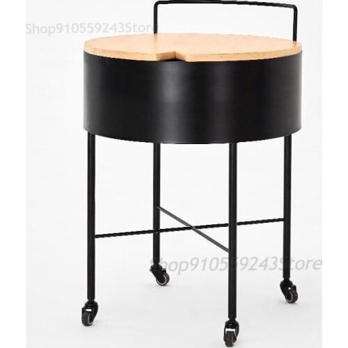 Small Apartment Sofa Side Table Living Room Modern Minimalist Movable Mini Bedroom Nordic Small Table Small Round Coffee Table