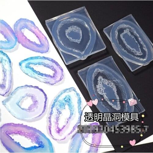 Transparent Silicone Mould Dried Flower Resin Decorative Craft DIY Irregular crystal pendant Mold epoxy resin molds for jewelry