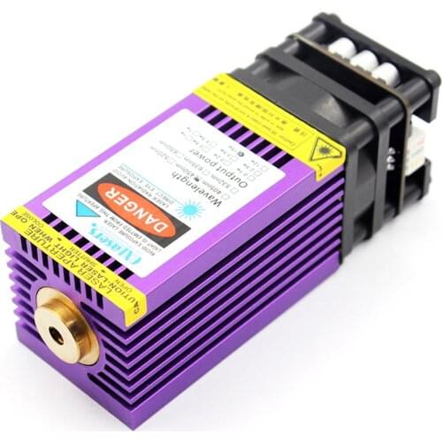 OXLasers 15W DIY Blue Laser Module for CNC Laser Engraving and Cutting 15000mW 12V Fixed Focus Laser Head with PWM