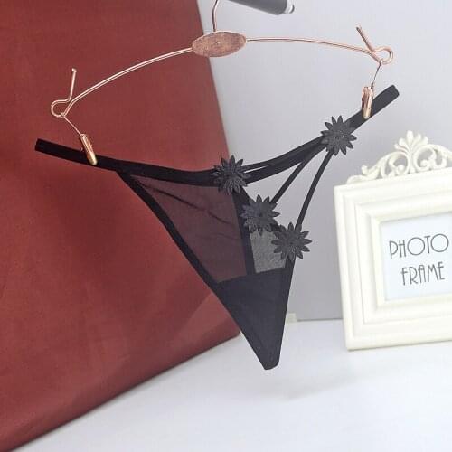 Womens Sexy G-String Lace Seamless Panties Transparent T Back Panty Underwear Women Thongs 1/2/3 Pcs