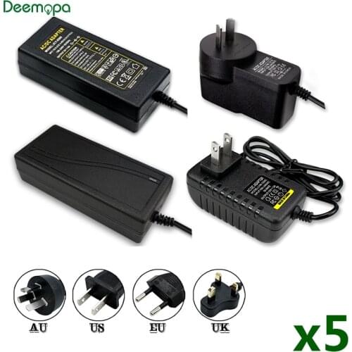 5pcs/lot DC 5V 12V Lighting Transformer AC110V 220V Switching Power Supply 1A 2A 3A 5A 6A 8A 10A LED Power Adapter For LED Strip