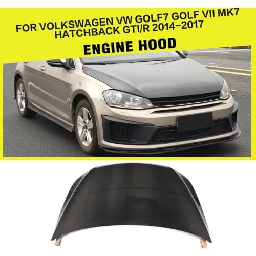 Carbon Fiber Car Front Engine Hood Bonnets for Volkswagen VW Golf MK7 GTI R Hatchback 2014 - 2017