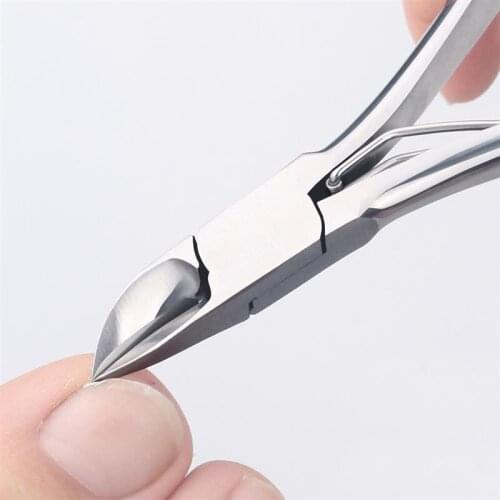 1 Pcs Special Curved Head Design Ingrown Toe Nail Cuticle Scissor Chiropody Podiatry Trimmer Stainless Steel Foot Care Tool